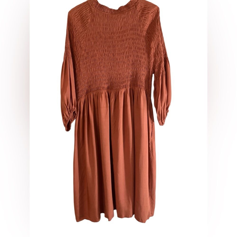 Roolee Dress New with Tags Size XL Renaissance Boho Pockets Ruched - Picture 7 of 10